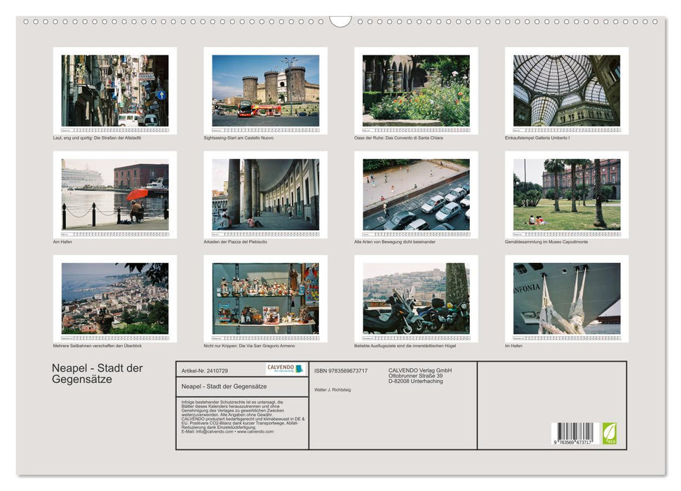 Neapel - Stadt der Gegensätze (CALVENDO Wandkalender 2027)
