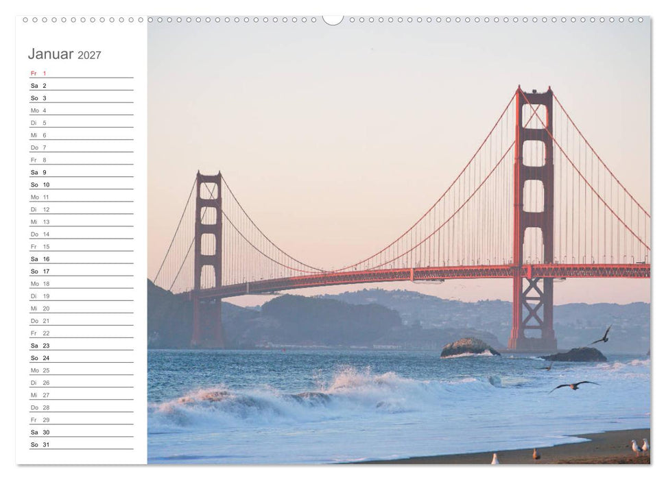 Kalifornien - wunderschöne Westküste (CALVENDO Wandkalender 2027)