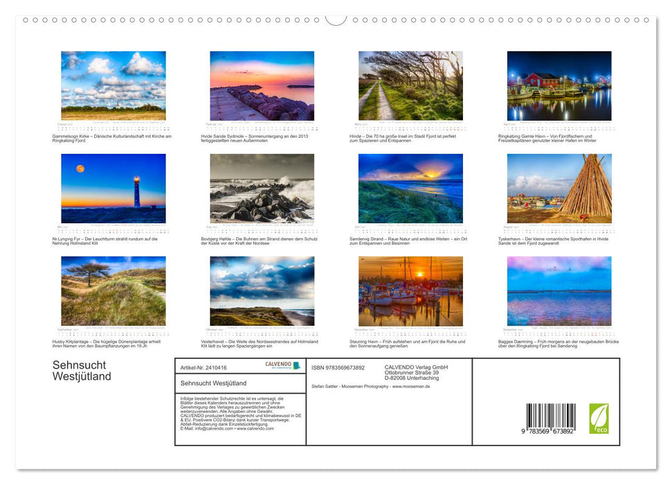 Sehnsucht Westjütland (CALVENDO Premium Wandkalender 2027)