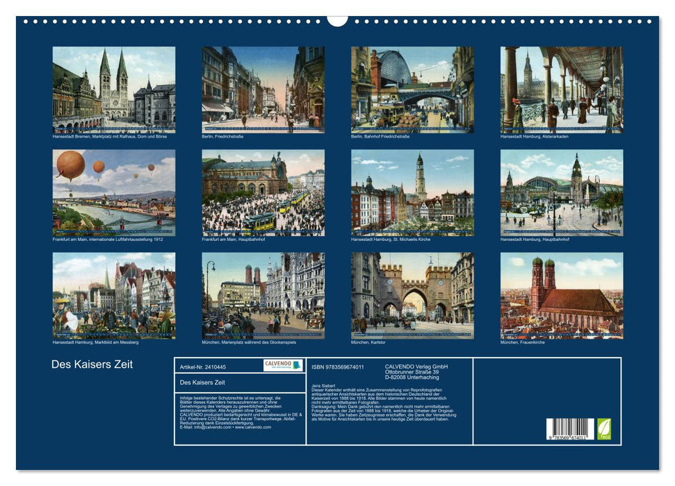 Des Kaisers Zeit (CALVENDO Wandkalender 2027)