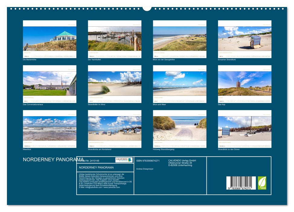 NORDERNEY PANORAMA (CALVENDO Premium Wandkalender 2027)