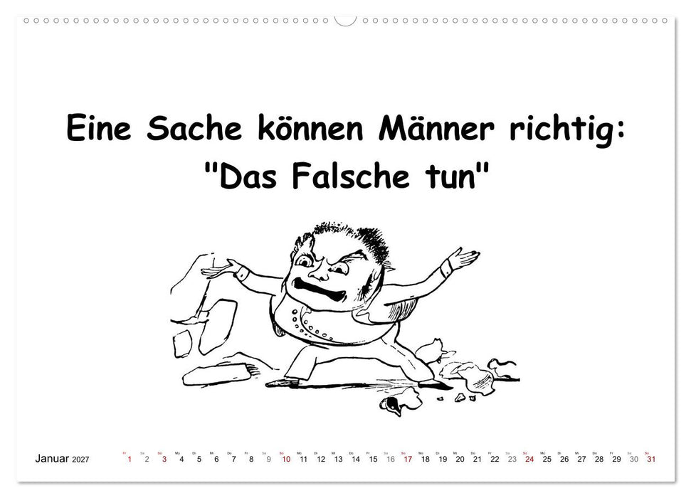 Was Frauen über Männer denken (CALVENDO Wandkalender 2027)