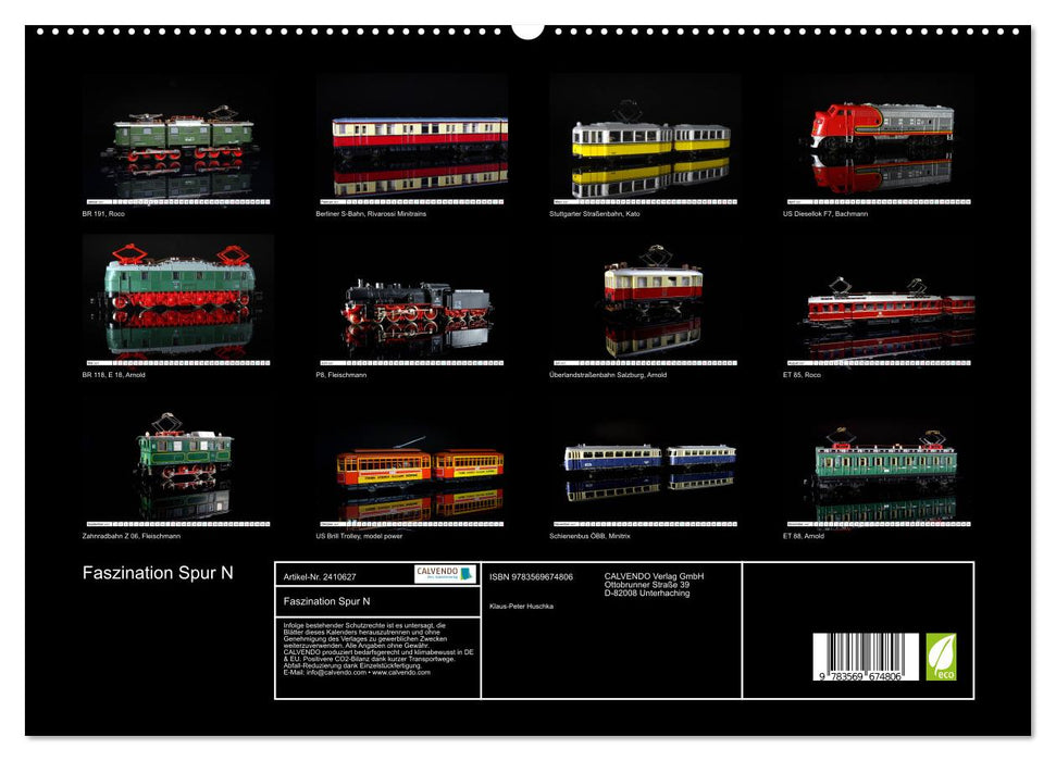 Faszination Spur N (CALVENDO Premium Wandkalender 2027)