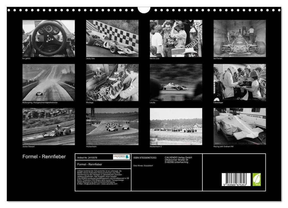 Formel - Rennfieber (CALVENDO Wandkalender 2027)