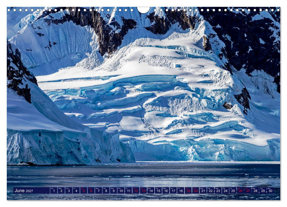 Antarctica Glaciers, seals and penguins (CALVENDO Monthly Calendar 2027)