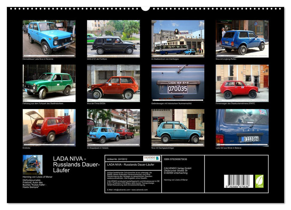 LADA NIVA - Russlands Dauer-Läufer (CALVENDO Premium Wandkalender 2027)