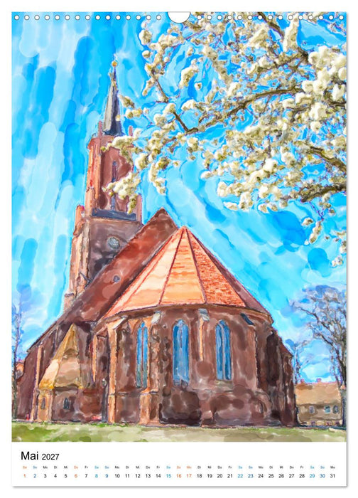 Rathenow - Illustrationen der Havel-Stadt (CALVENDO Wandkalender 2027)