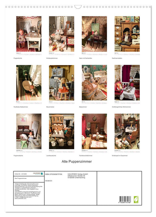 Alte Puppenzimmer (CALVENDO Wandkalender 2027)