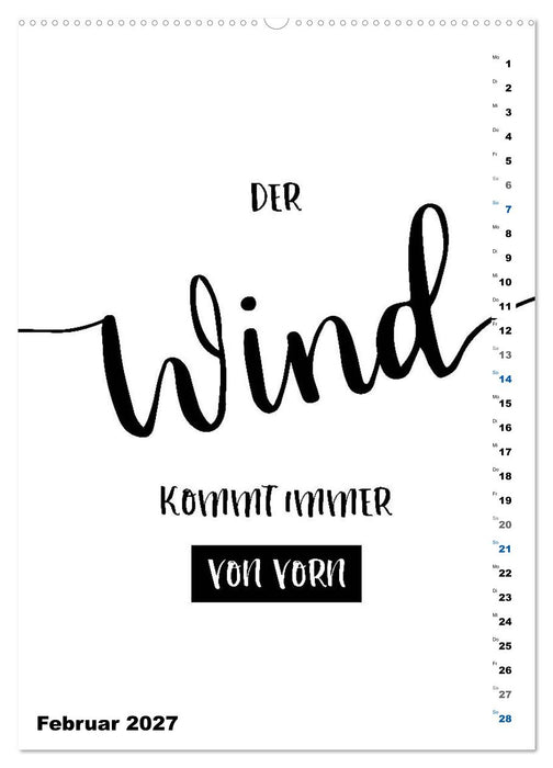 PLATT Typische Sprüche (CALVENDO Wandkalender 2027)