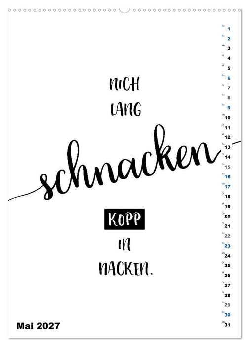 PLATT Typische Sprüche (CALVENDO Wandkalender 2027)