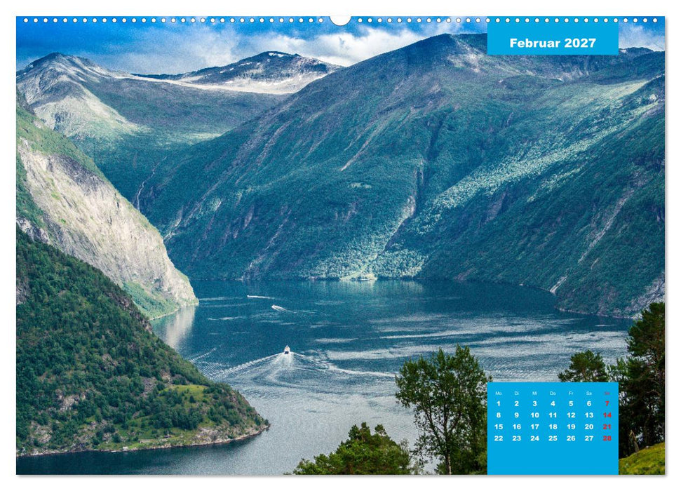Geiranger - grandiose Fjordlandschaft (CALVENDO Wandkalender 2027)