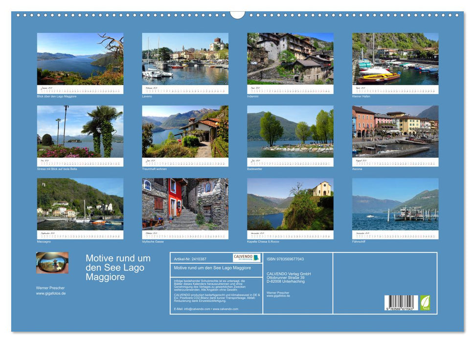 Motive rund um den See Lago Maggiore (CALVENDO Wandkalender 2027)