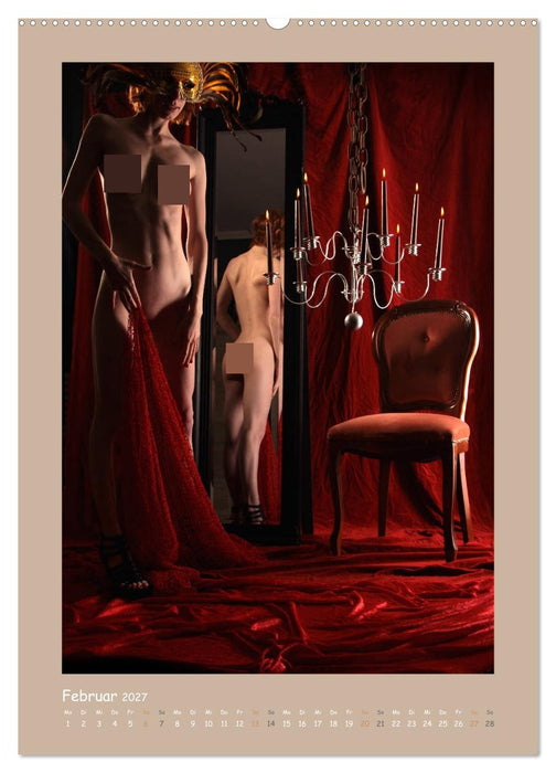Nackt im Spiegel (CALVENDO Premium Wandkalender 2027)