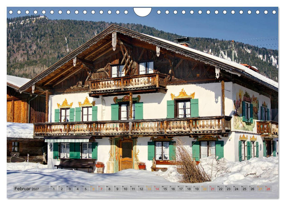 Werdenfelser Bauernhäuser - Schmuckstücke in Farchant (CALVENDO Wandkalender 2027)