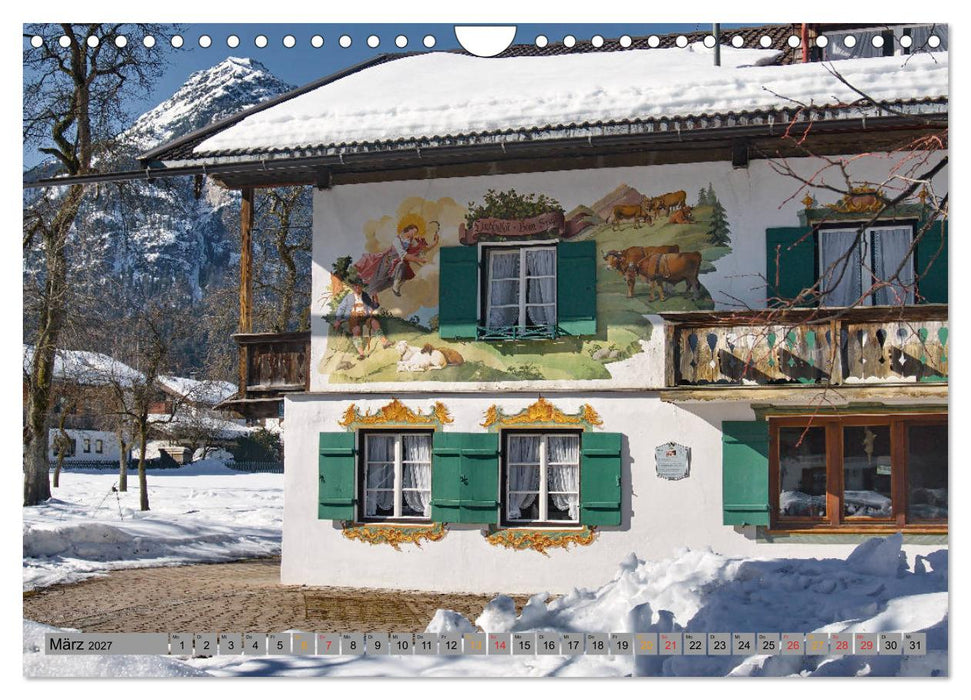 Werdenfelser Bauernhäuser - Schmuckstücke in Farchant (CALVENDO Wandkalender 2027)