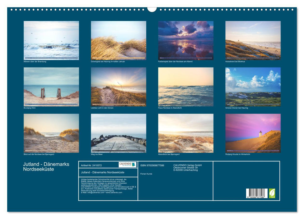 Jutland - Dänemarks Nordseeküste (CALVENDO Wandkalender 2027)