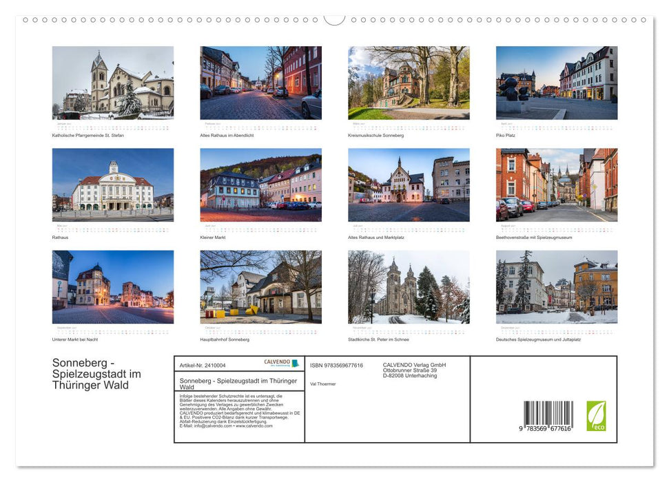 Sonneberg - Spielzeugstadt im Thüringer Wald (CALVENDO Premium Wandkalender 2027)