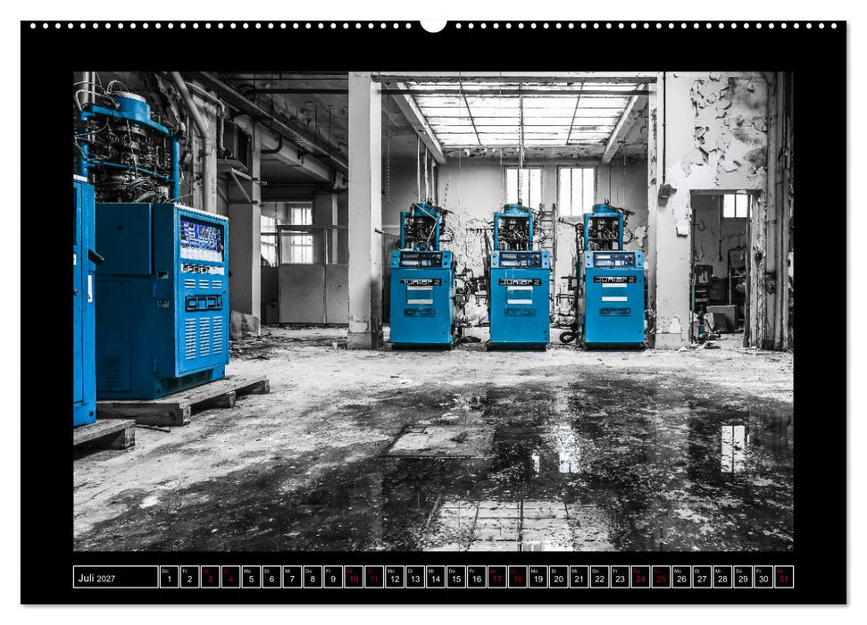 Lost Places - Farbenspiele (CALVENDO Premium Wandkalender 2027)