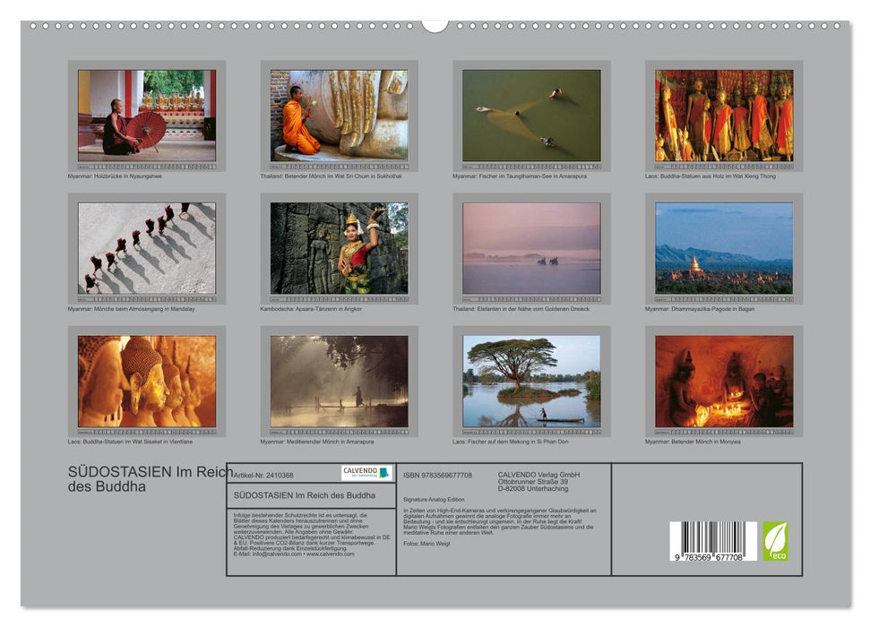 SÜDOSTASIEN Im Reich des Buddha (CALVENDO Premium Wandkalender 2027)