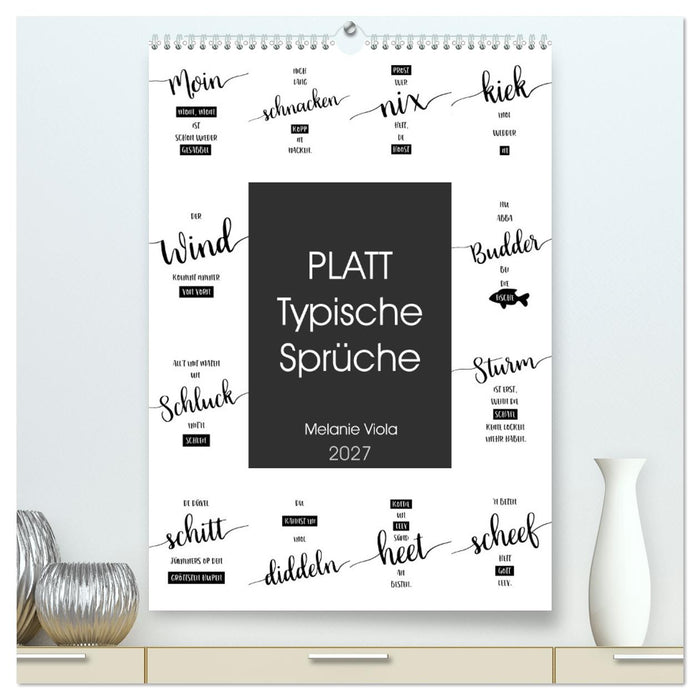 PLATT Typische Sprüche (CALVENDO Premium Wandkalender 2027)