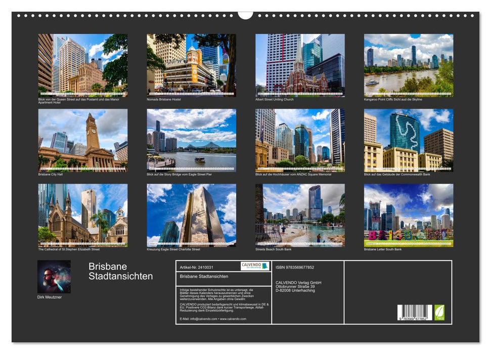 Brisbane Stadtansichten (CALVENDO Wandkalender 2027)