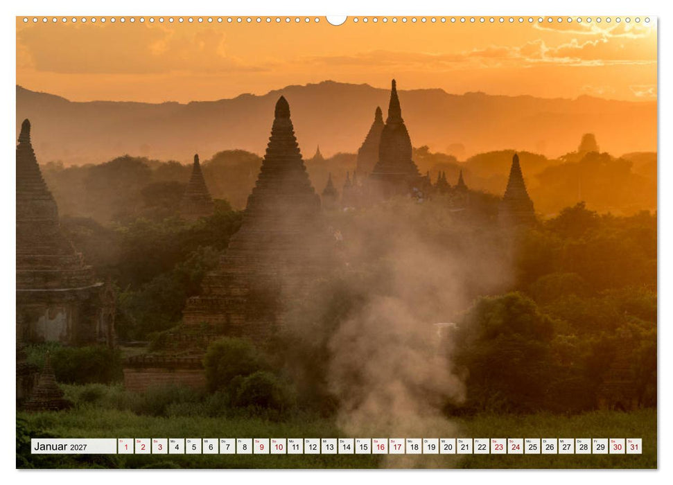 Asiens Tempel (CALVENDO Premium Wandkalender 2027)