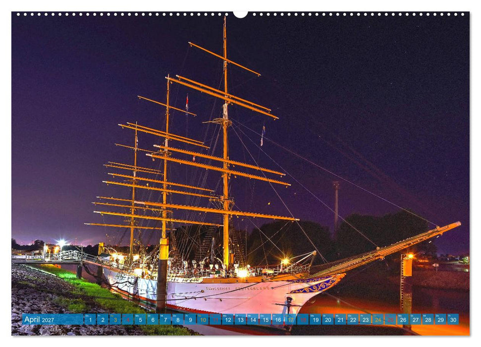 Hansestadt Bremen zur blauen Stunde (CALVENDO Premium Wandkalender 2027)