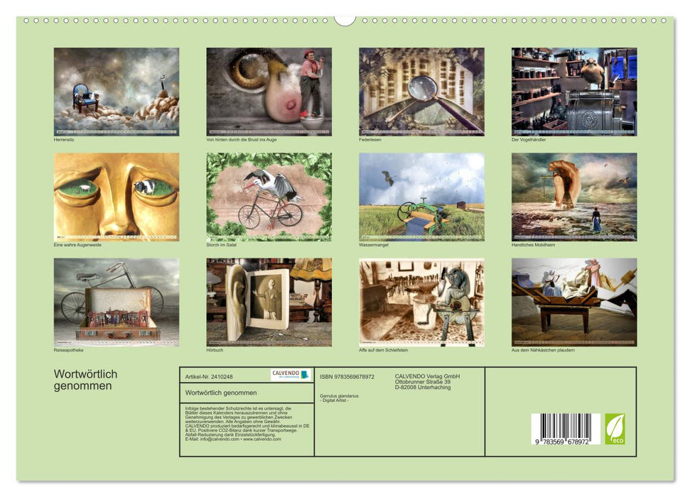 Wortwörtlich genommen (CALVENDO Premium Wandkalender 2027)