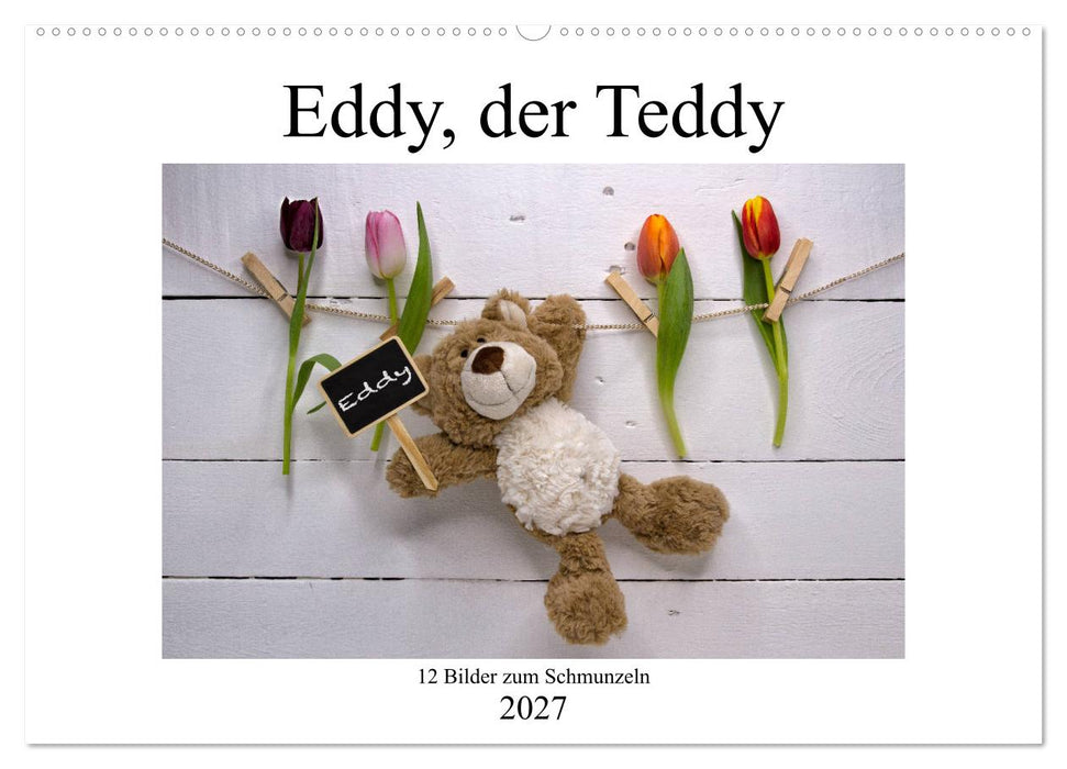Eddy, der Teddy - 12 Bilder zum Schmunzeln (CALVENDO Wandkalender 2027)