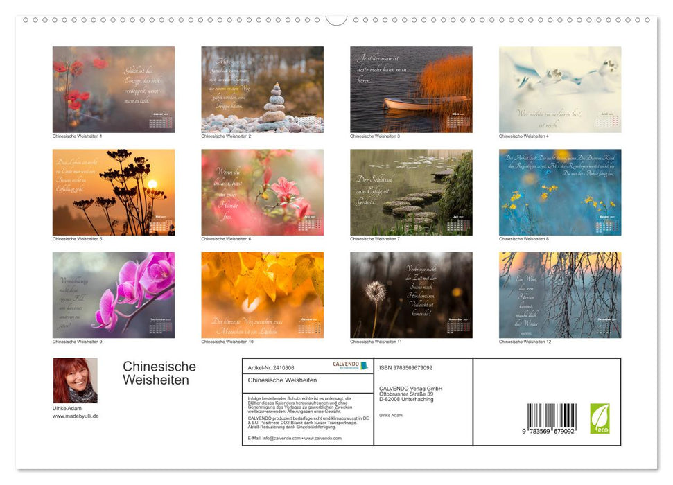 Chinesische Weisheiten (CALVENDO Premium Wandkalender 2027)