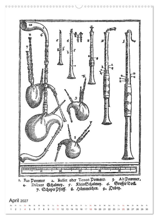 Michael Praetorius Syntagma Musicum (CALVENDO Wandkalender 2027)