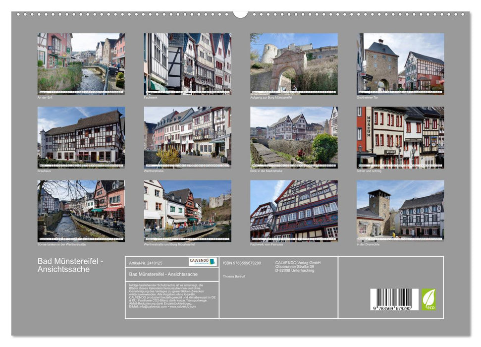 Bad Münstereifel - Ansichtssache (CALVENDO Premium Wandkalender 2027)