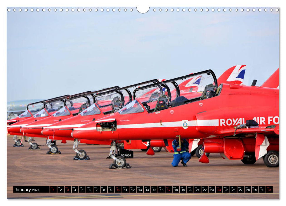 Royal Air Force The Red Arrows Formation Team (CALVENDO Monthly Calendar 2027)