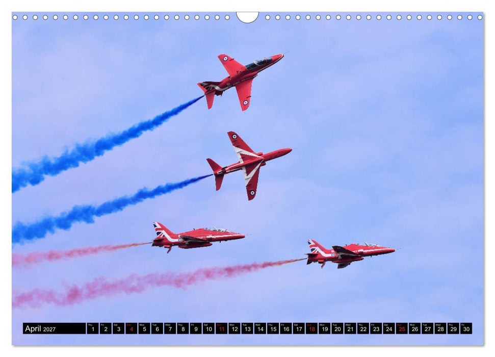 Royal Air Force The Red Arrows Formation Team (CALVENDO Monthly Calendar 2027)