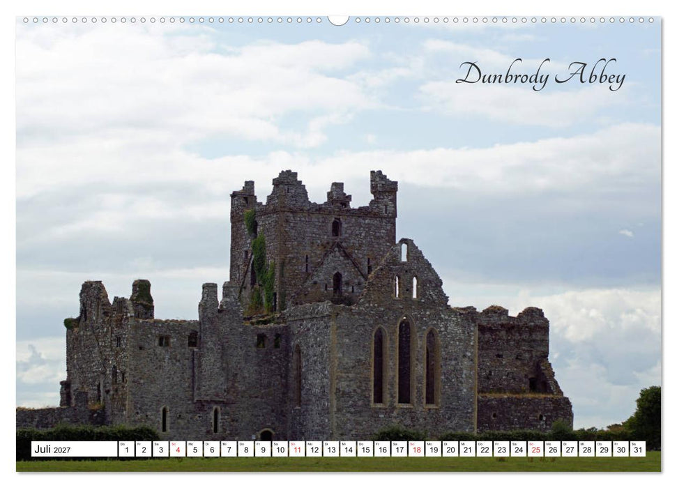 Irland - Abteien und Burgen (CALVENDO Premium Wandkalender 2027)