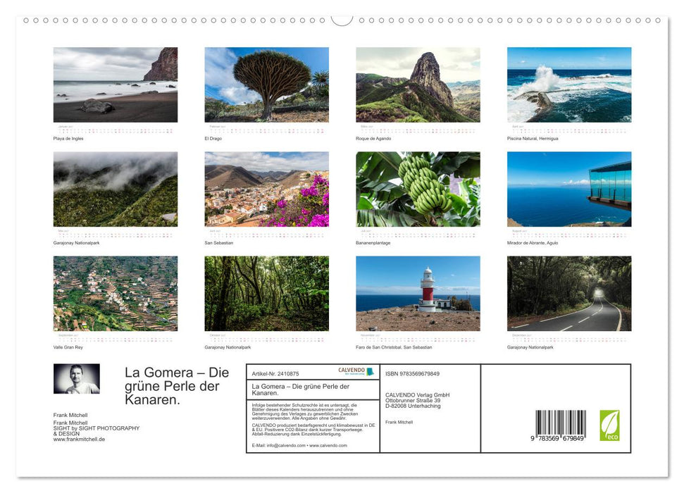 La Gomera – Die grüne Perle der Kanaren. (CALVENDO Premium Wandkalender 2027)