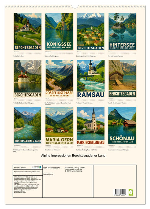 Alpine Impressionen Berchtesgadener Land (CALVENDO Wandkalender 2027)