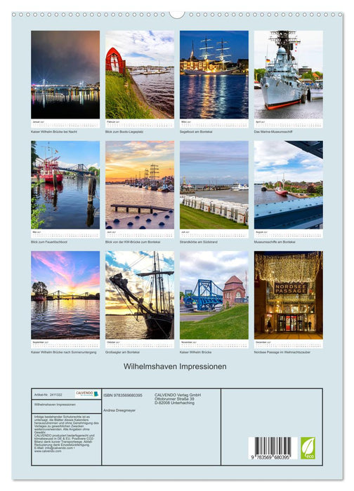 Wilhelmshaven Impressionen (CALVENDO Premium Wandkalender 2027)