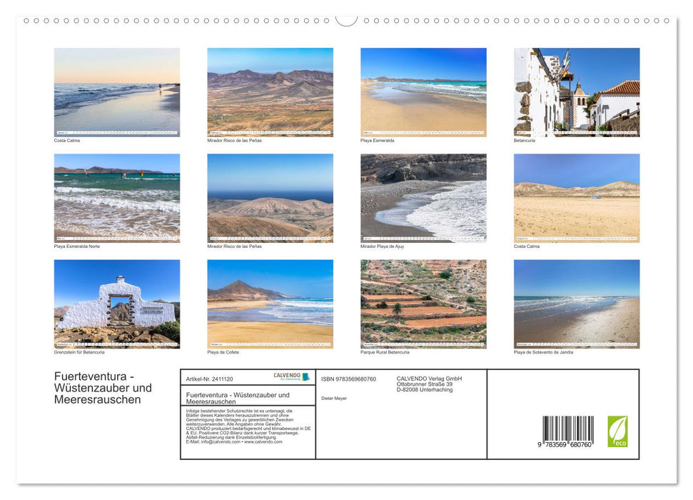 Fuerteventura - Wüstenzauber und Meeresrauschen (CALVENDO Premium Wandkalender 2027)