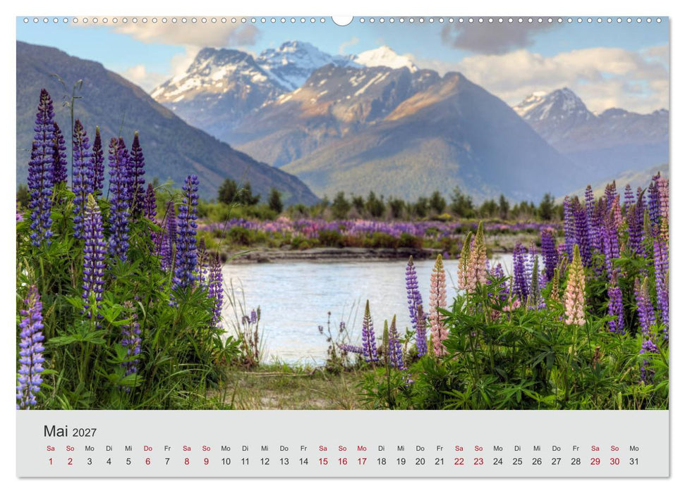 Neuseeland - Eine fotografische Rundreise von Nord nach Süd (CALVENDO Wandkalender 2027)