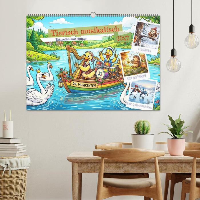 Tierisch musikalisch - Taktgefühl mit Humor (CALVENDO Wandkalender 2027)