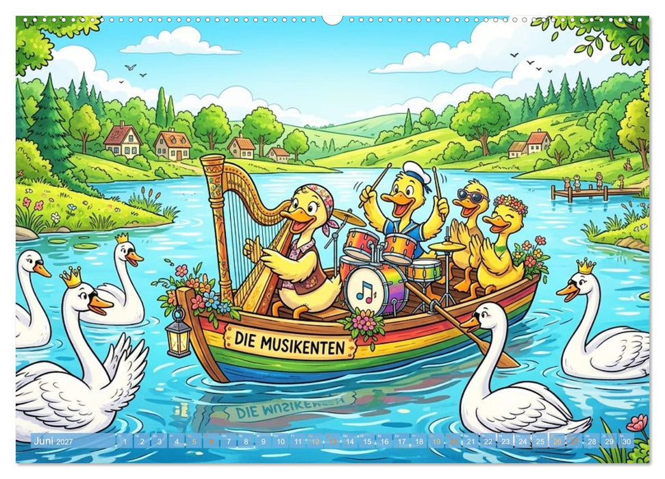 Tierisch musikalisch - Taktgefühl mit Humor (CALVENDO Wandkalender 2027)