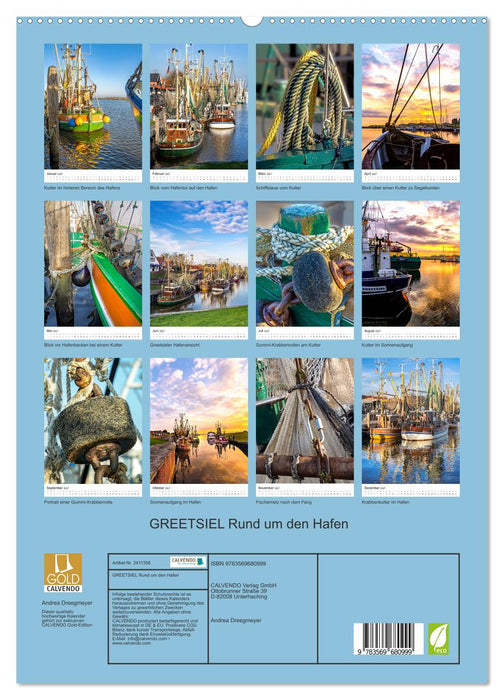 GREETSIEL Rund um den Hafen (CALVENDO Premium Wandkalender 2027)