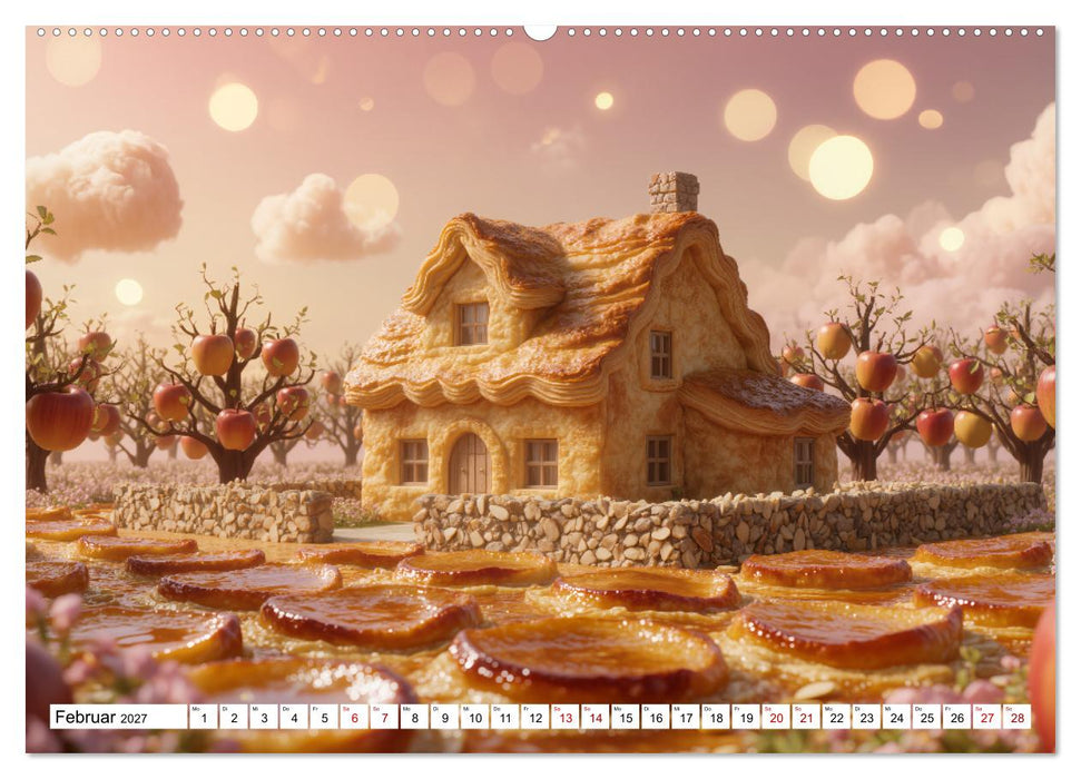 Zuckeratlas - 12 Nachspeisen aus aller Welt (CALVENDO Wandkalender 2027)