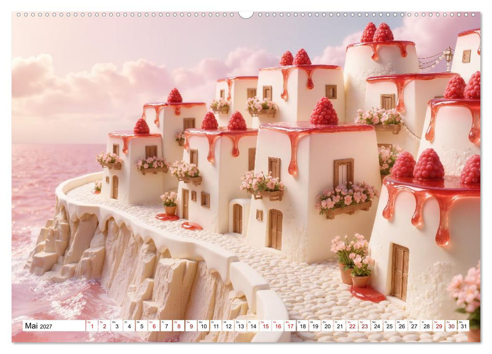 Zuckeratlas - 12 Nachspeisen aus aller Welt (CALVENDO Wandkalender 2027)