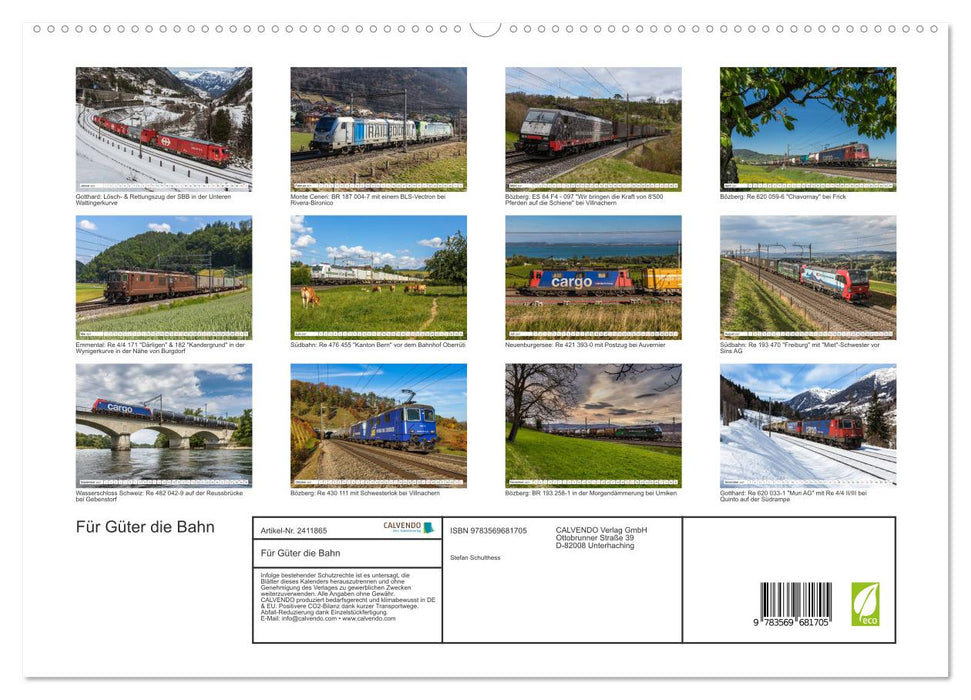 Für Güter die Bahn (CALVENDO Premium Wandkalender 2027)