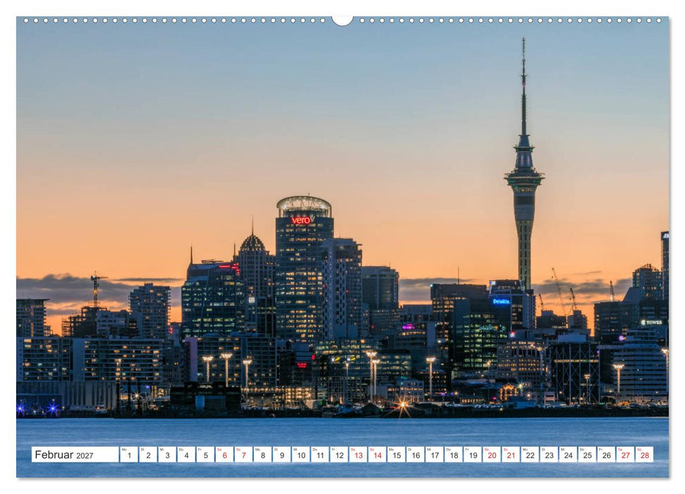 Neuseeland Nordinsel - Das Land der Hobbits und Vulkane (CALVENDO Wandkalender 2027)