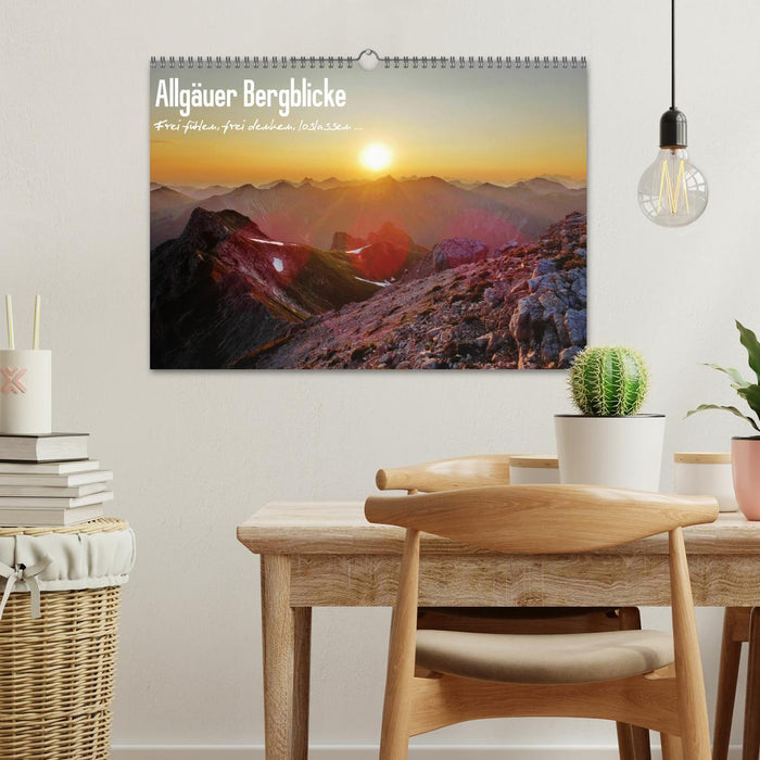 Allgäuer Bergblicke - Frei fühlen, frei denken, loslassen... (CALVENDO Wandkalender 2027)