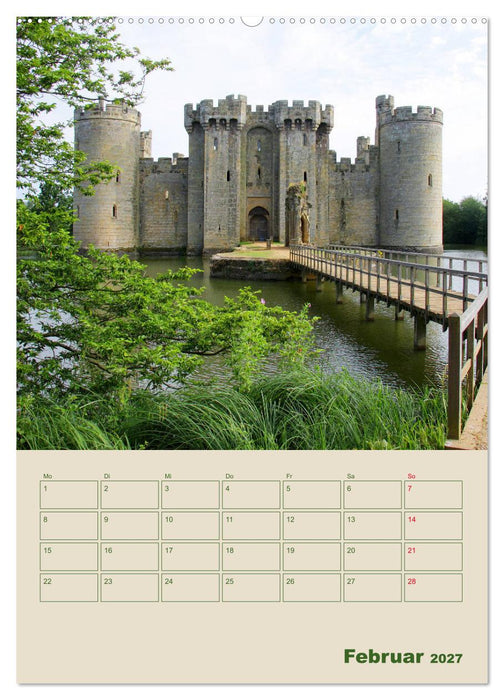 Schlösser und Gärten in England (CALVENDO Wandkalender 2027)