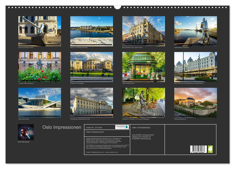 Oslo Impressionen (CALVENDO Wandkalender 2027)